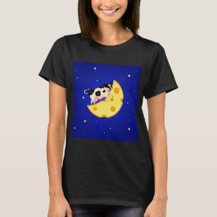 En de koe trok over de kaasmaanboom t-shirt