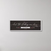 En de kousen werden opgehangen - Grote kerstSVG Canvas Afdruk (Voorkant)