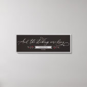 En de kousen werden opgehangen - Grote kerstSVG Canvas Afdruk (Voorkant)