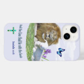 En de Leeuw zal bij het Lam liggen Case-Mate iPhone Case (Achterkant (horizontaal))
