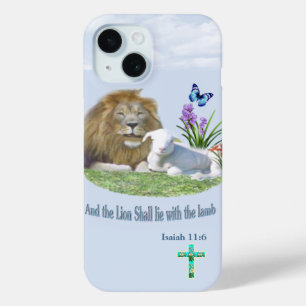 En de Leeuw zal bij het Lam liggen iPhone 15 Case
