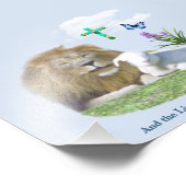 En de Leeuw zal bij het Lam liggen Foto Afdruk (Hoek)