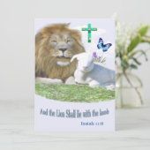 En de Leeuw zal bij het Lam liggen Kaart (Staand voorkant)