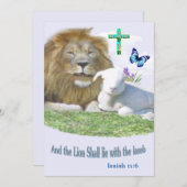 En de Leeuw zal bij het Lam liggen Kaart (Voorkant / Achterkant)