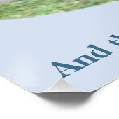 En de Leeuw zal bij het Lam liggen Perfect Poster (Hoek)