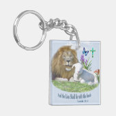 En de Leeuw zal bij het Lam liggen Sleutelhanger (Voorkant Links)