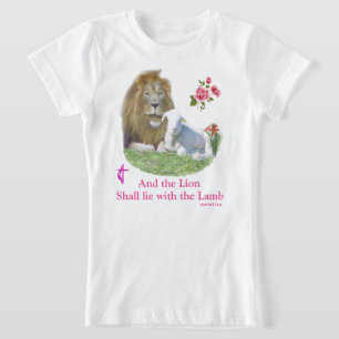 En de Leeuw zal bij het Lam liggen T-shirt