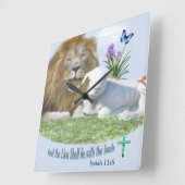 En de Leeuw zal bij het Lam liggen Vierkante Klok (Hoek)