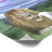 En de Leeuw zal gaan liggen met het Schaap Poster (Hoek)