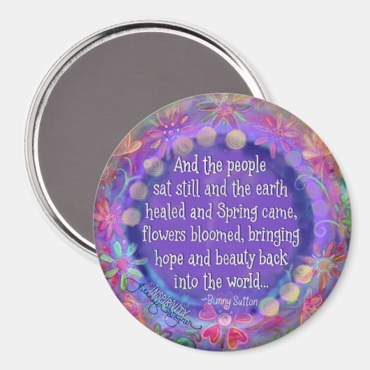 "En de mensen zitten nog steeds stil" Geïnspireerd Magneet (Voorkant / Achterkant)