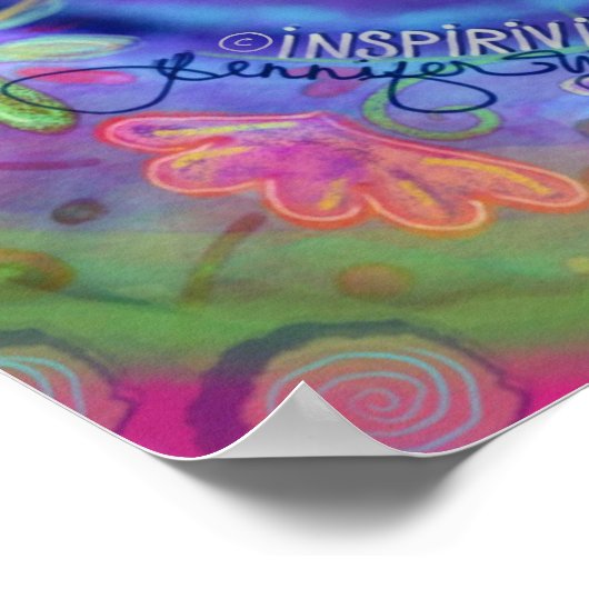 "En de mensen zitten nog steeds stil" Geïnspireerd Poster (Hoek)