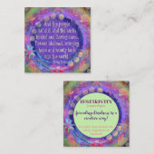 "En de mensen zitten nog steeds stil" Vierkante Visitekaartje (Voorkant / Achterkant)