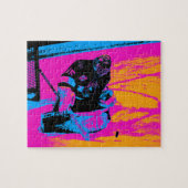En de Puck houdt hier op! - Ice Hockey Goalie Legpuzzel (Horizontaal)