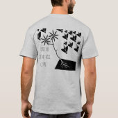 En de sprinkhaan zal komen t-shirt (Achterkant)