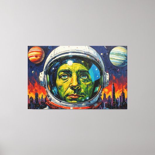 EN DE TOEKOMST WERD DUISTER 5 CANVAS AFDRUK (Voorkant)