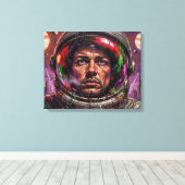EN DE TOEKOMST WERD DUISTER 6 CANVAS AFDRUK (Insitu (Houten vloer))