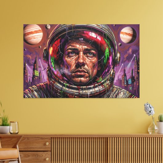 EN DE TOEKOMST WERD DUISTER 6 CANVAS AFDRUK (Insitu (Woonkamer))