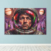 EN DE TOEKOMST WERD DUISTER 6 CANVAS AFDRUK (Insitu (Houten vloer))