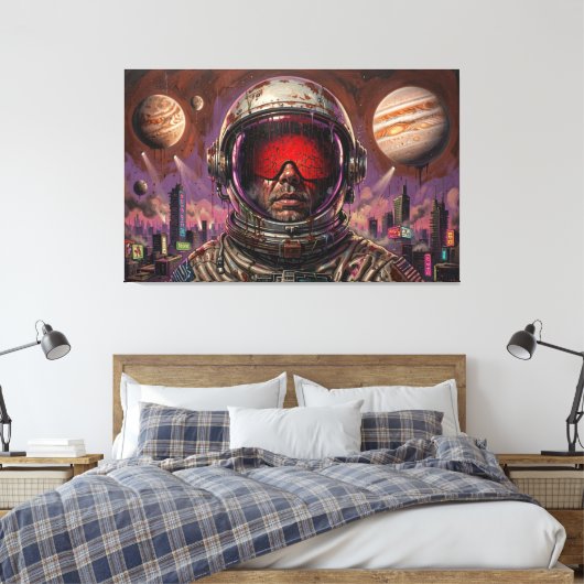 EN DE TOEKOMST WERD DUISTER 8 CANVAS AFDRUK (Insitu (Slaapkamer))