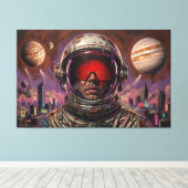 EN DE TOEKOMST WERD DUISTER 8 CANVAS AFDRUK (Insitu (Houten vloer))
