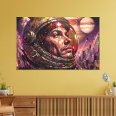 EN DE TOEKOMST WERD DUISTER 9 CANVAS AFDRUK (Insitu (Woonkamer))