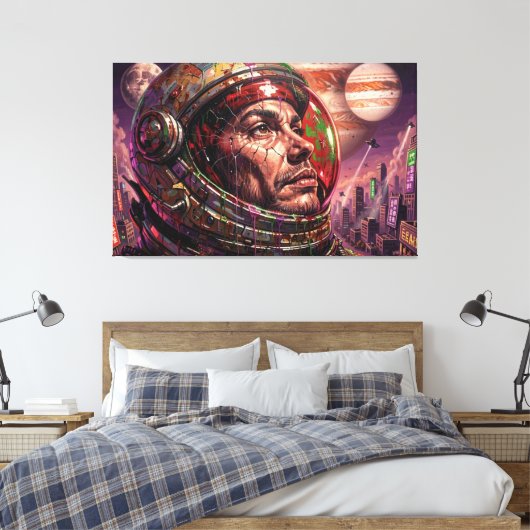 EN DE TOEKOMST WERD DUISTER 9 CANVAS AFDRUK (Insitu (Slaapkamer))