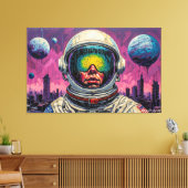 EN DE TOEKOMST WERD DUISTER CANVAS AFDRUK (Insitu (Woonkamer))
