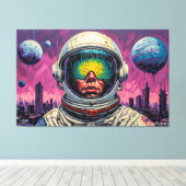 EN DE TOEKOMST WERD DUISTER CANVAS AFDRUK (Insitu (Houten vloer))