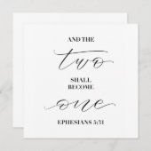 en de twee worden één (Voorkant / Achterkant)