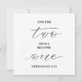 en de twee worden één (Voorkant)