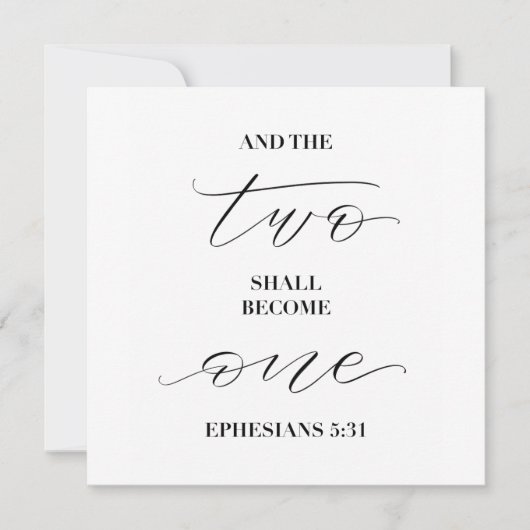 en de twee worden één (Voorkant)