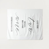 en de twee zullen één zijn — trouwen wandkleed (Voorkant (horizontaal))