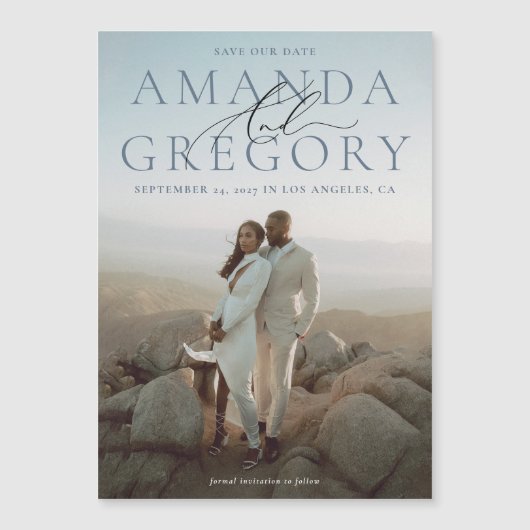 En de volledige Foto legant van het Manuscript spa Magnetische Uitnodiging (Voorkant)