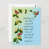 En de vrede van God die het Bijbelversum overstijg Briefkaart (Voorkant / Achterkant)