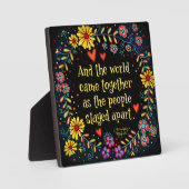 En de wereld kwam samen, Inspirivity Fotoplaat (Voorkant)