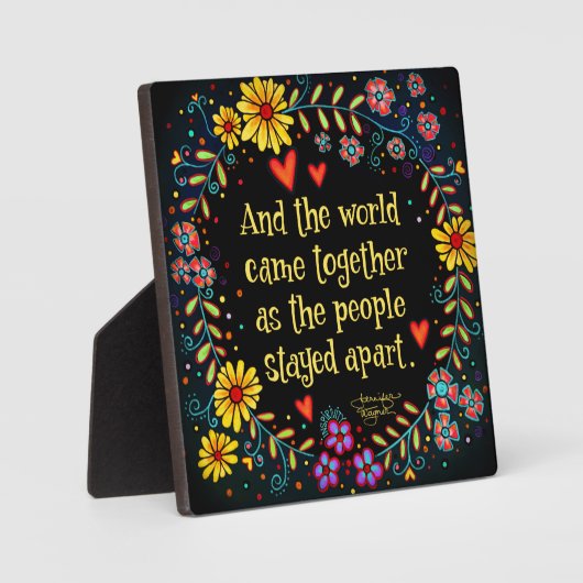 En de wereld kwam samen, Inspirivity Fotoplaat (Voorkant)