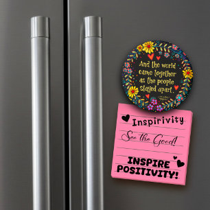 En de wereld kwam samen magneet