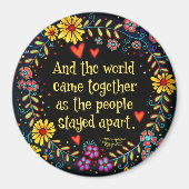 En de wereld kwam samen magneet (Voorkant)