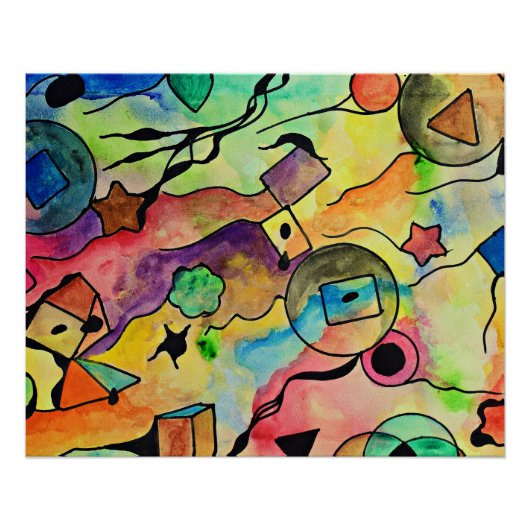 En de wind waait perfect poster (Voorkant)