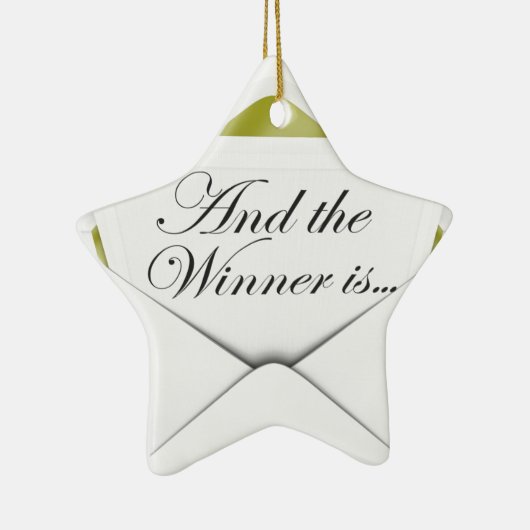 En de winnaar is de envelop keramisch ornament (Rechts)