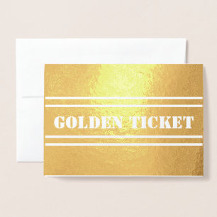 En de winnaar is, Gouden Ticket Folie Kaarten