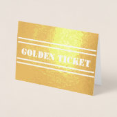 En de winnaar is, Gouden Ticket Folie Kaarten (Voorkant)