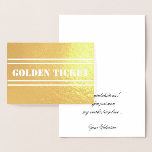 En de winnaar is, Gouden Ticket Folie Kaarten (Display)