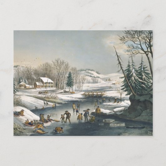 en de winterochtend briefkaart (Voorkant)