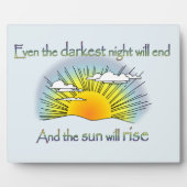 En de zon zal stijgen fotoplaat (Voorkant)