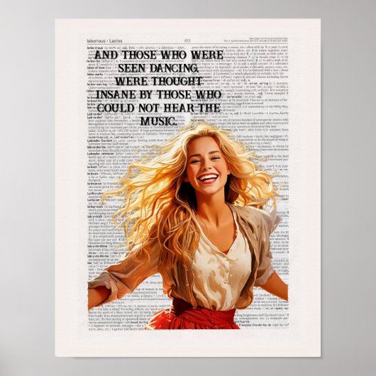 En degenen die werden gezien dansen ~~~~ poster (Voorkant)