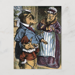 En deze kleine pignon ging huilen...... briefkaart