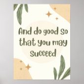 En doe goed zo minimalistisch citaat poster (Voorkant)