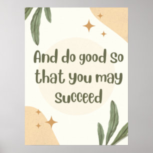 En doe goed zo minimalistisch citaat poster