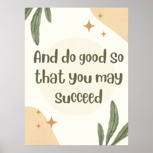 En doe goed zo minimalistisch citaat poster (Voorkant)